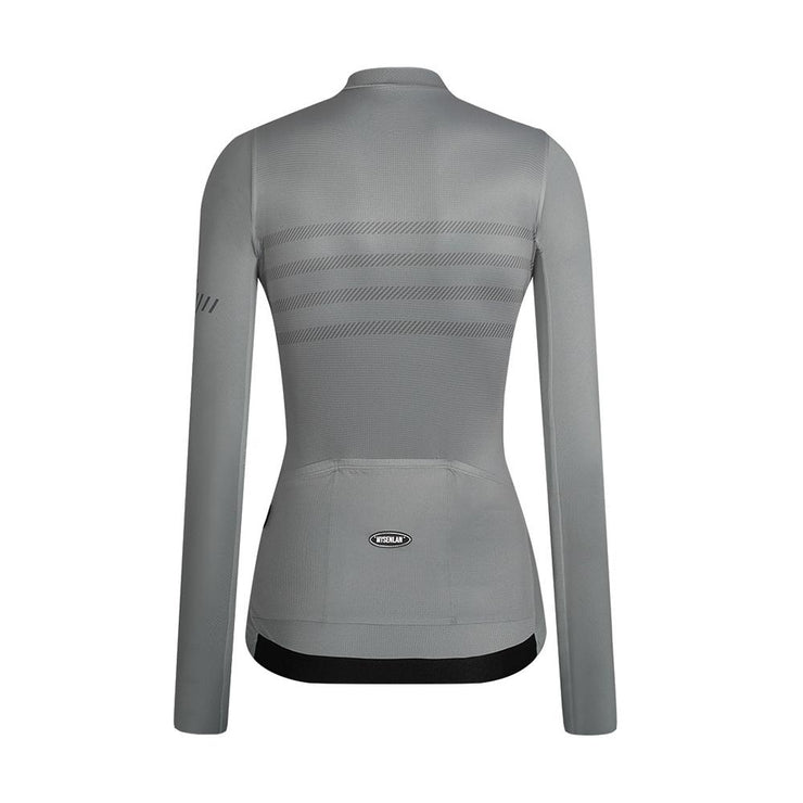 Grey Stripe Womens Training Long Sleeve Jersey - Awaken Series