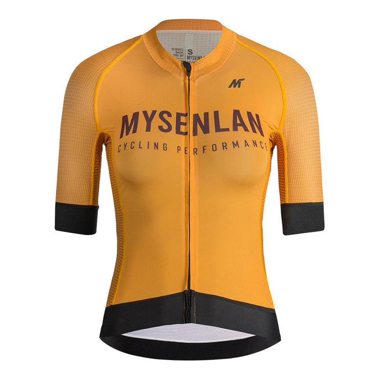 Dawn Amber Yellow Womens Jersey - Asian Art Series